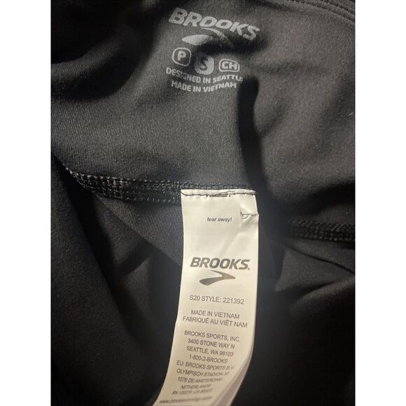 Brooks Womens Small Venture Running Pants Black 221392 Relaxed Comfort‎ Pockets - Picture 4 of 5